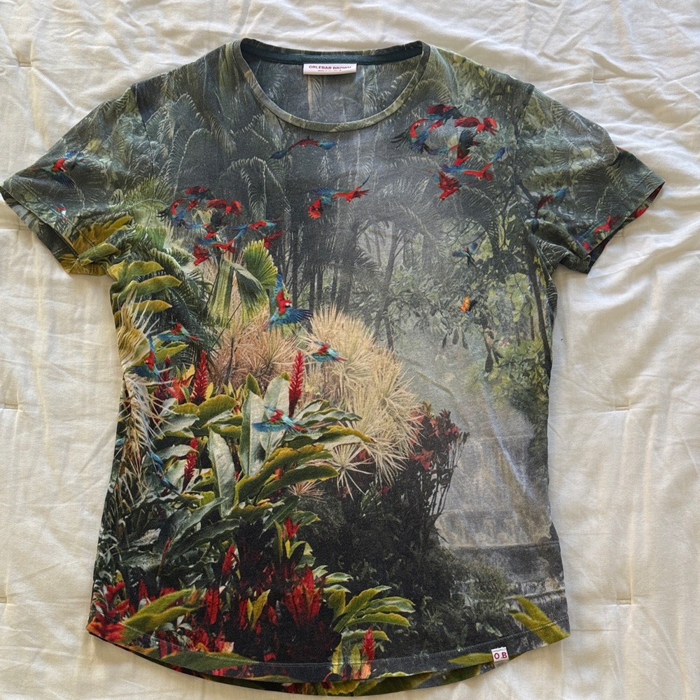 Orlebar Brown Tropical Print Short Sleeve Tee